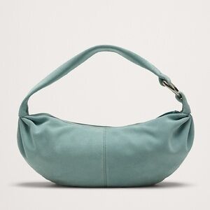 NWT | Banana Republic Blue Suede Hobo Bag